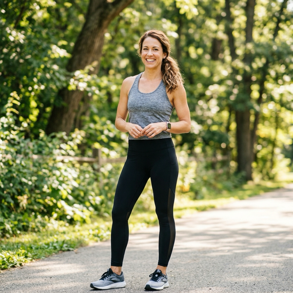 Weight loss success story — confident woman
